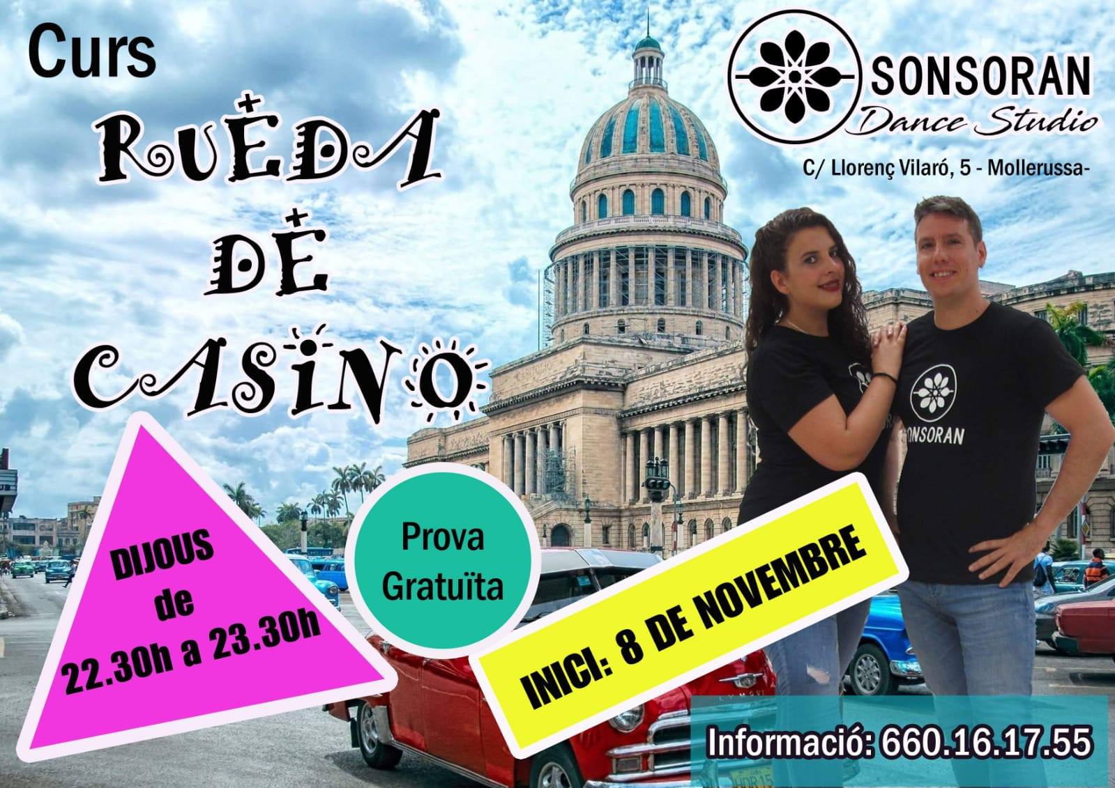 Classe gratuïta Presentació del curs de 'Rueda de casino'