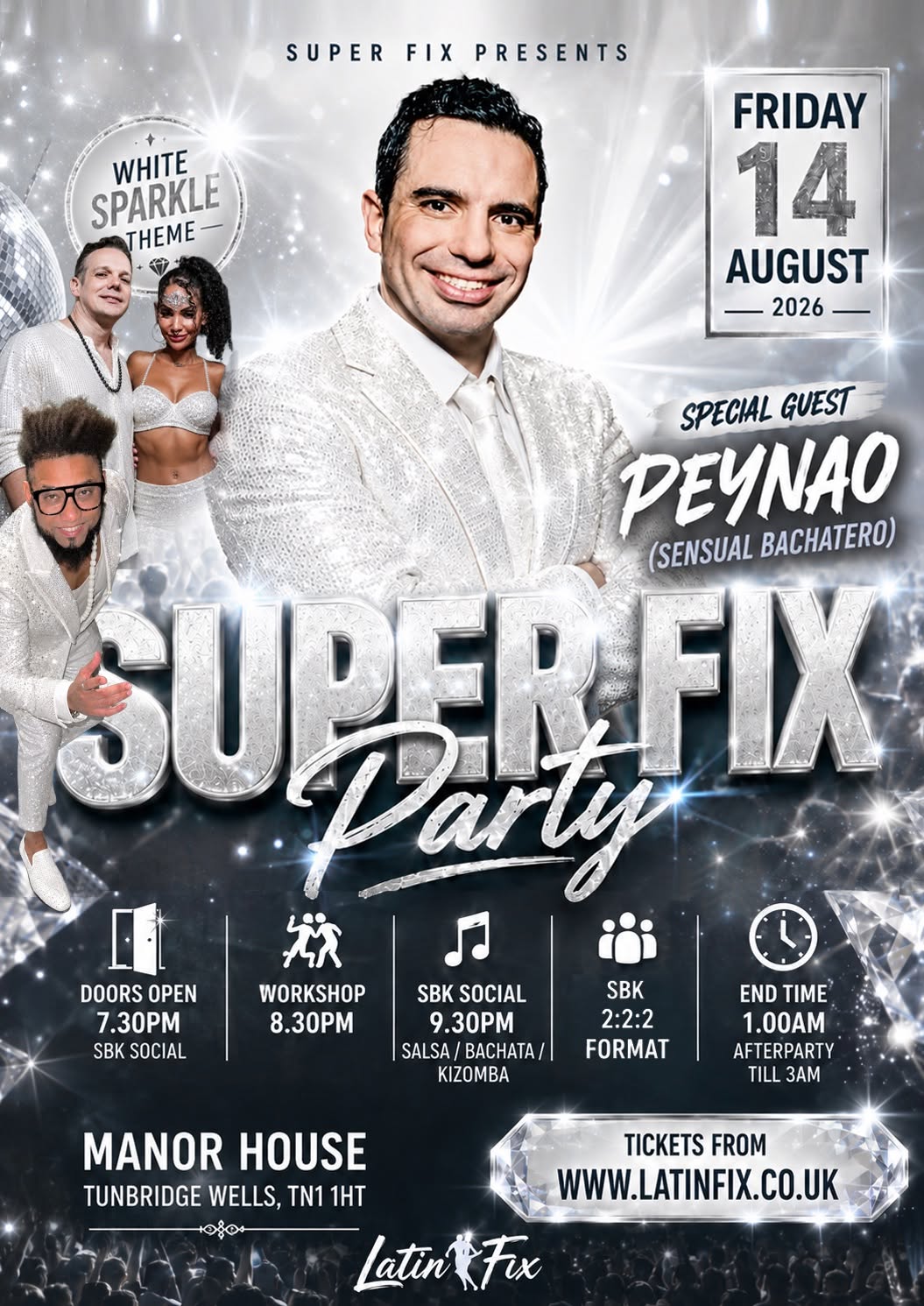 SUPER FIX SBK 2:2:2 WHITE SPARKLE SUMMER PARTY with ANGEL PEYNAO 🤍✨