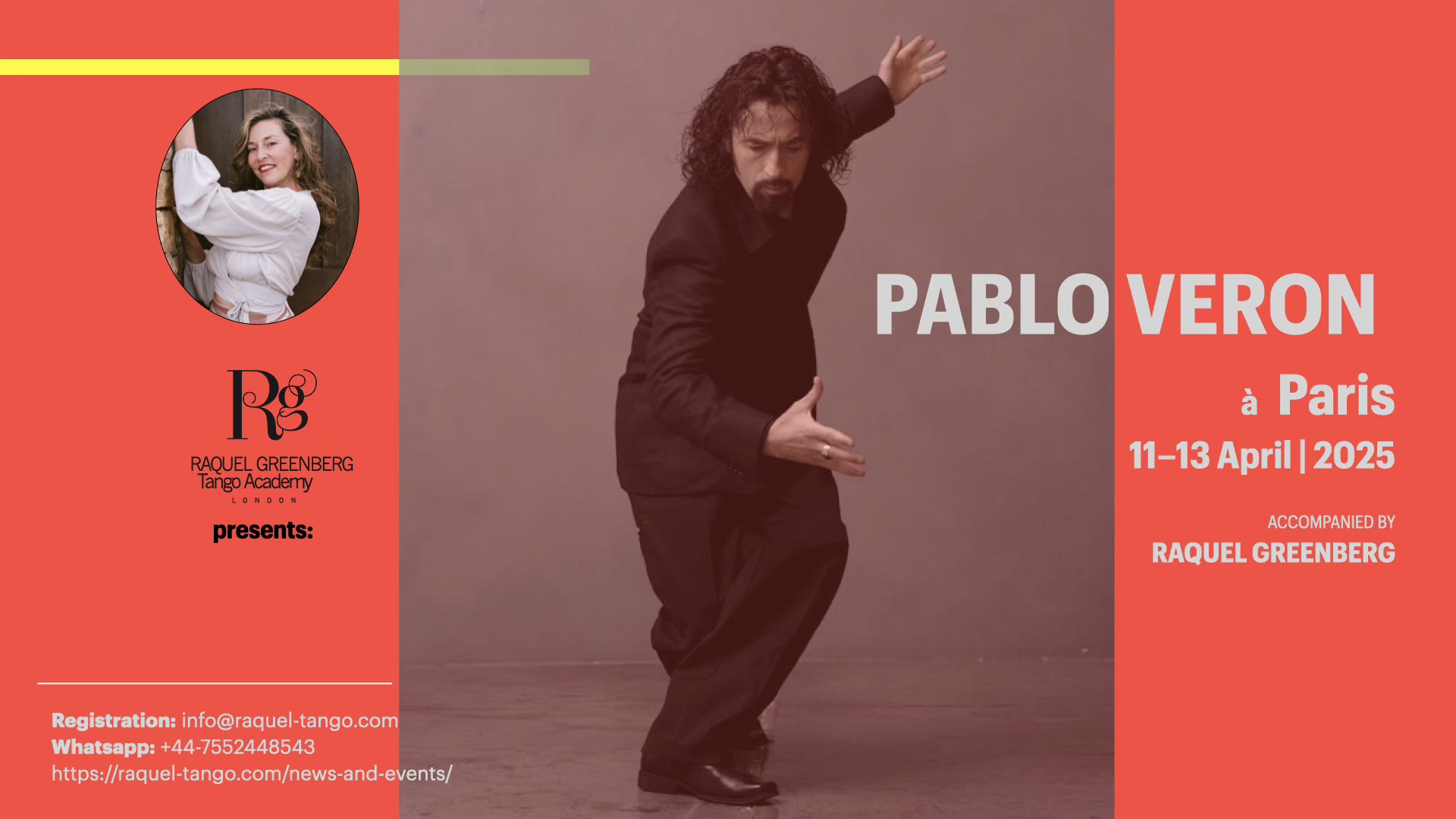 Pablo Veron Master Classes a PARIS avec Raquel