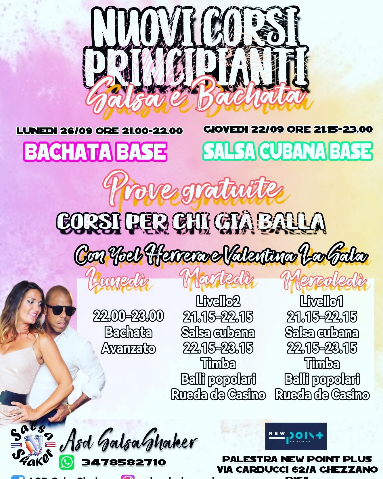 NUOVI CORSI di Salsa e Bachata