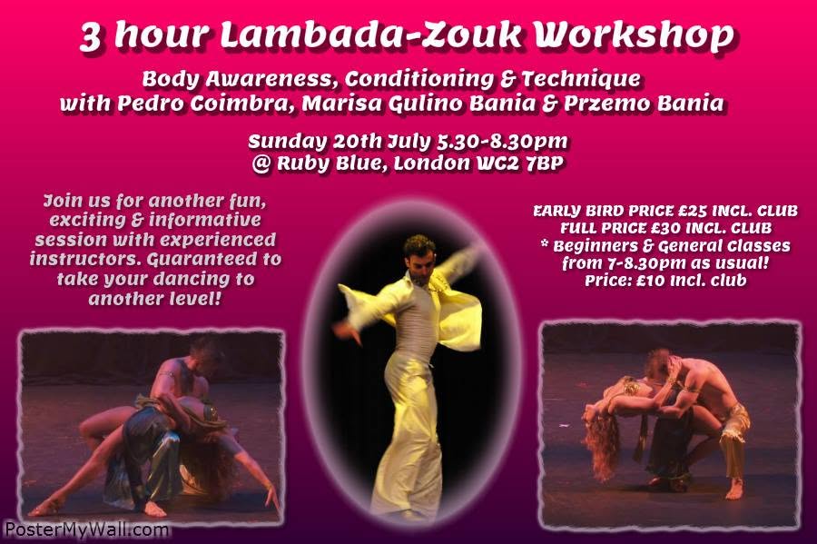 Latin Zouk London Workshop & Party Night!