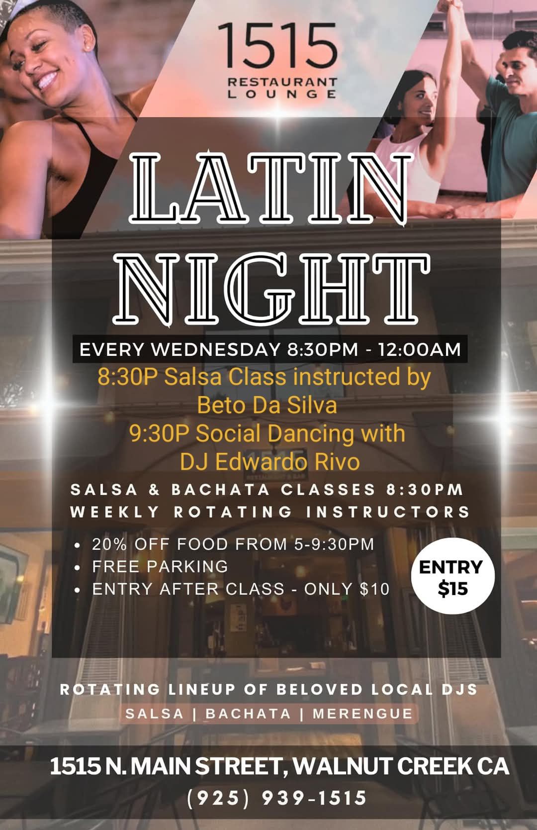 New Salsa, Bachata location in Walnut Creek