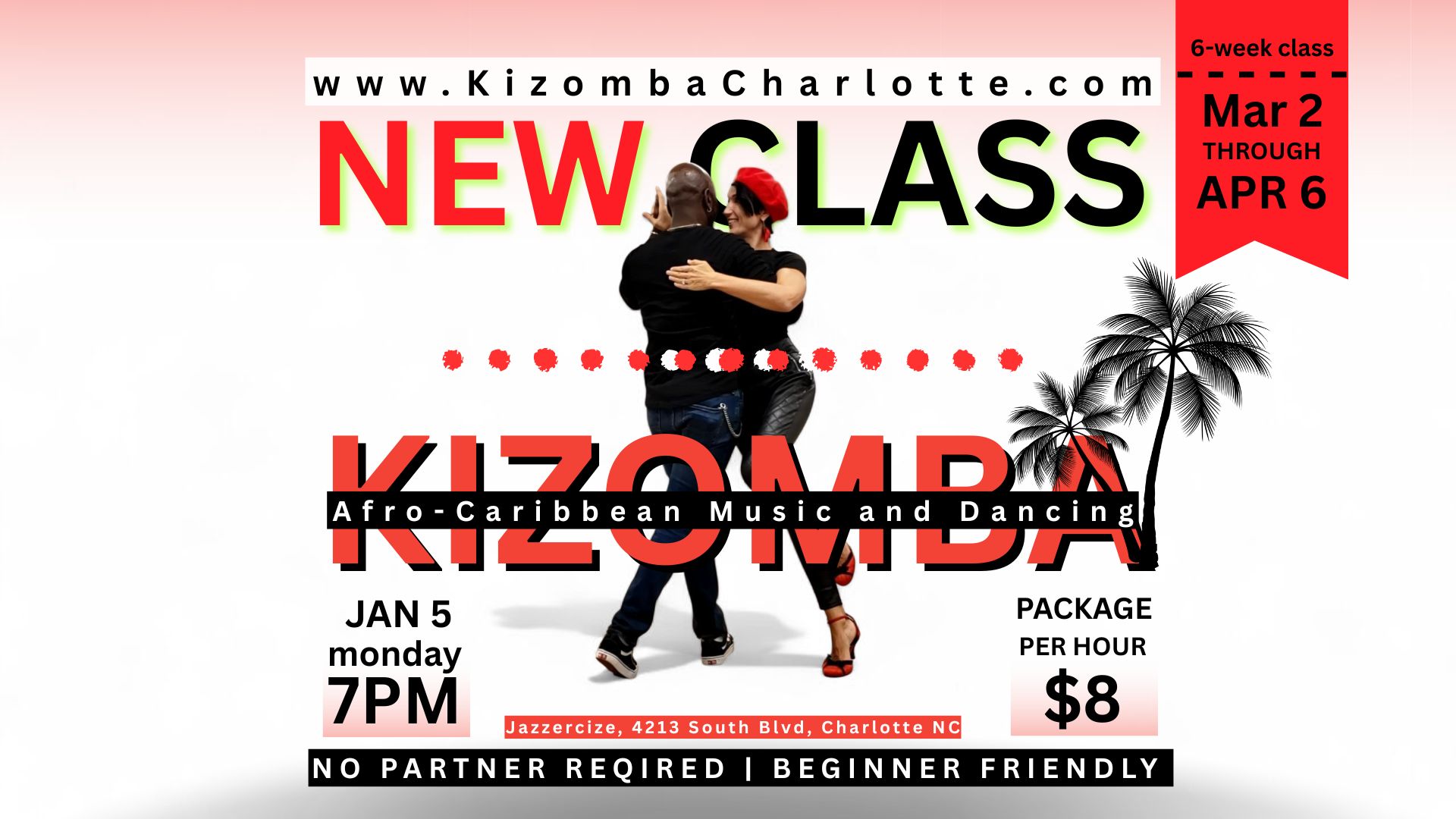 NEW 6-WEEK Kizomba Dance Class