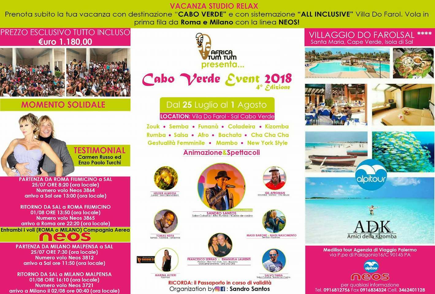 Cabo verde EVENT 2018 SAL villa Do FAROL