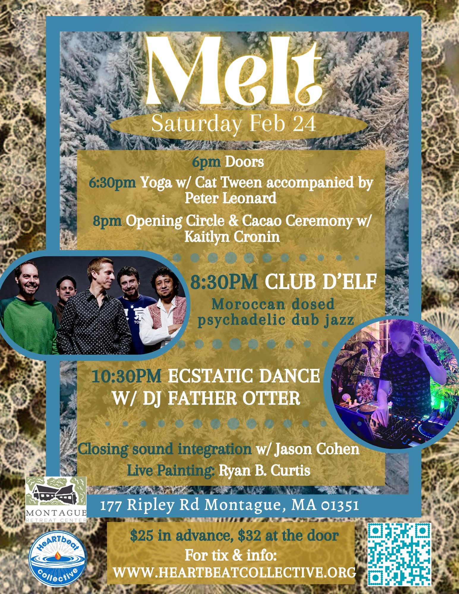 Full Moon MELT at the MRC w Club d'Elf, Father Otter, Kaitlyn Cronin, Cat Tween, Peter Leonard
