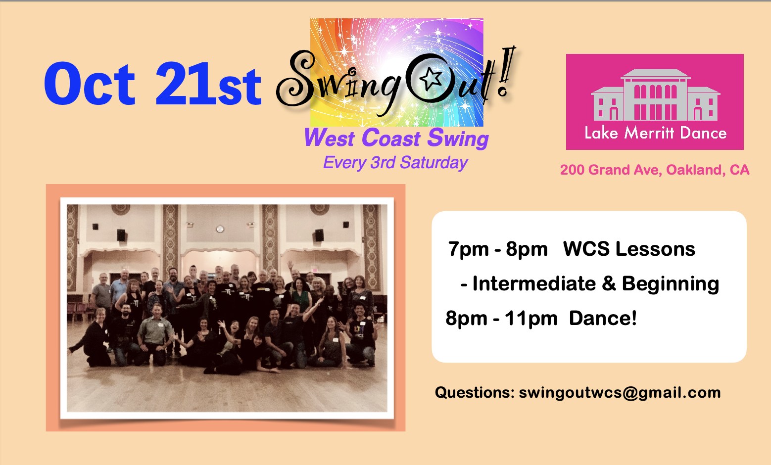 SwingOut! - West Coast Swing October Dance