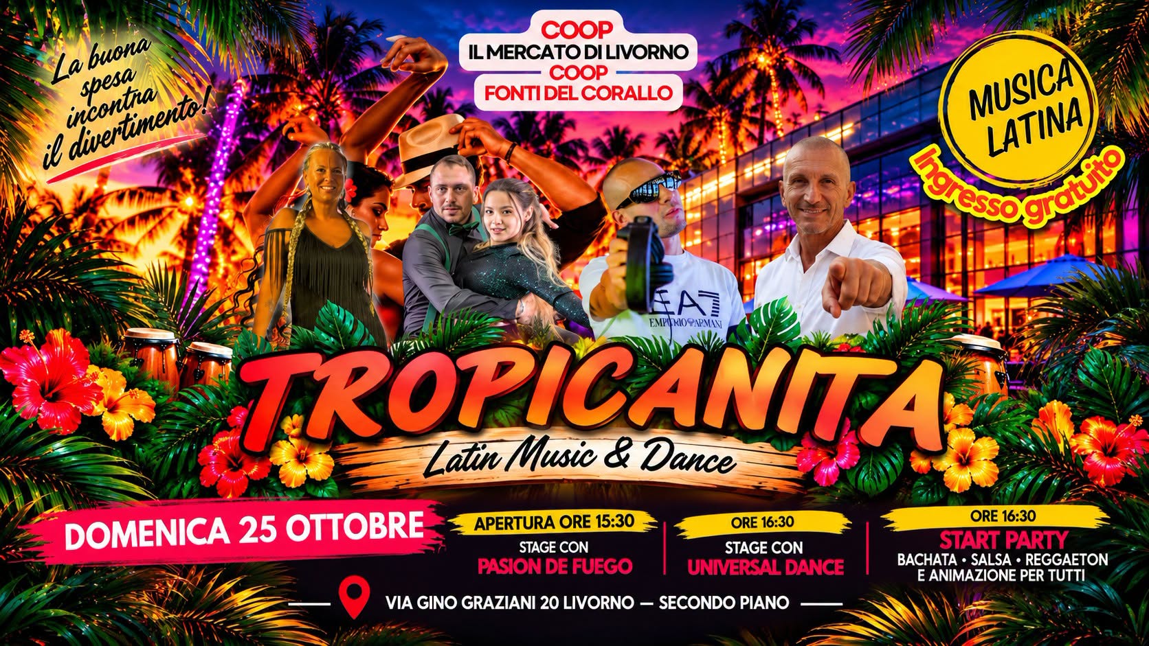 Domenica 25 Ottobre Tropicanita Ipercoop Livorno Fonti del Corallo