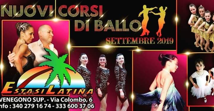 Nuovi Corsi di Ballo Scuola Estasi Latina Settembre 2019