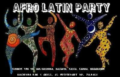 AFRO LATIN PARTY NIGHT @ HACIENDA BAR GRILL Hosted by THE BALI STUDIO TEAM