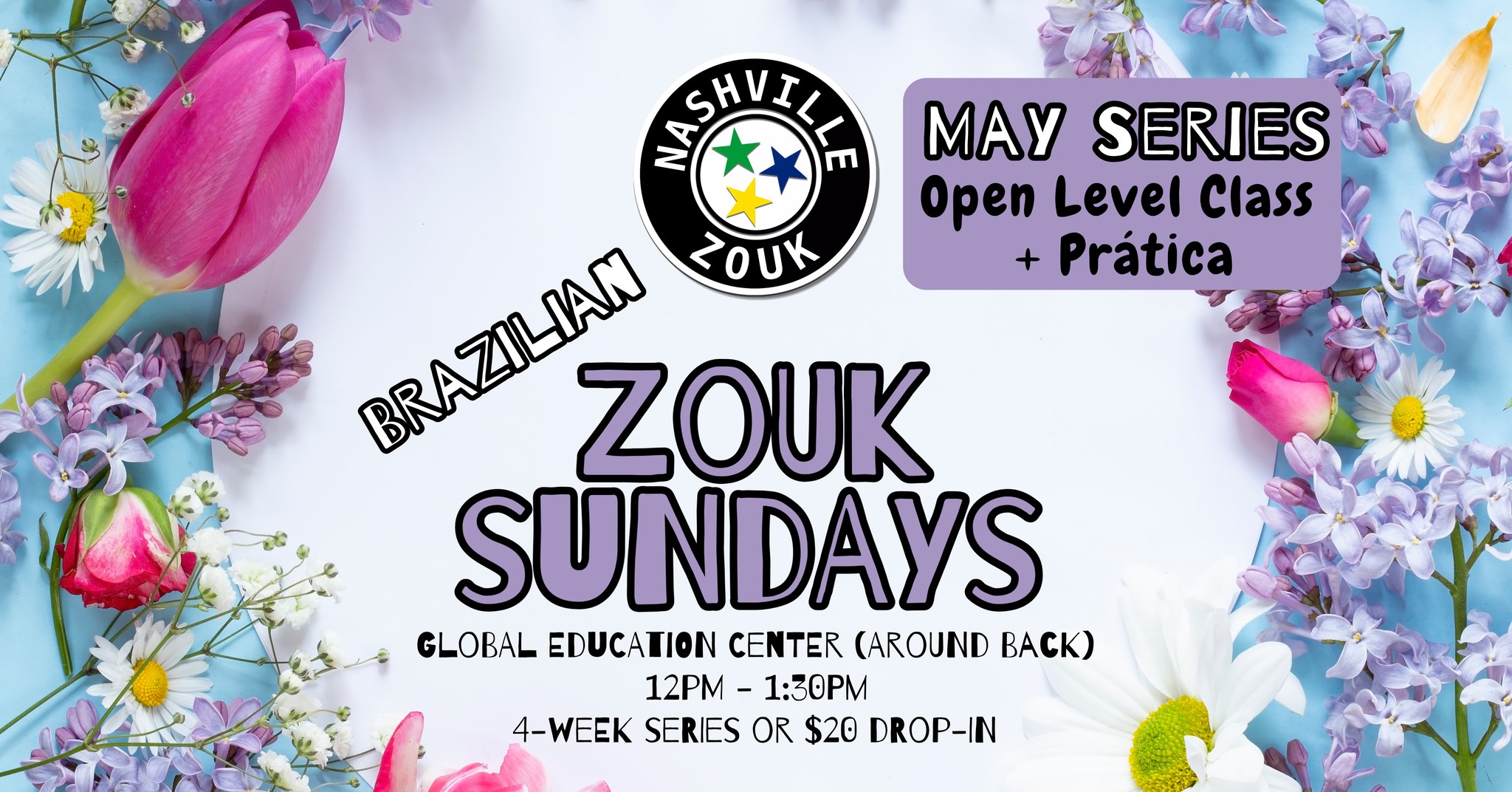 May Zouk Series (Open-Level Class + Prática) 🌷