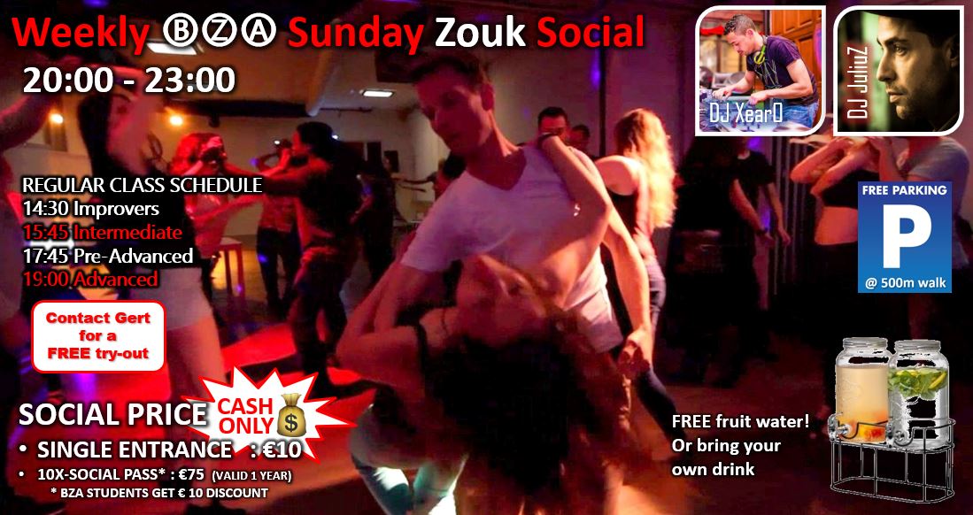 β·ββΆ Sunday Zouk Social - MAY 25 - Your Weekly Zouk Vitamins!