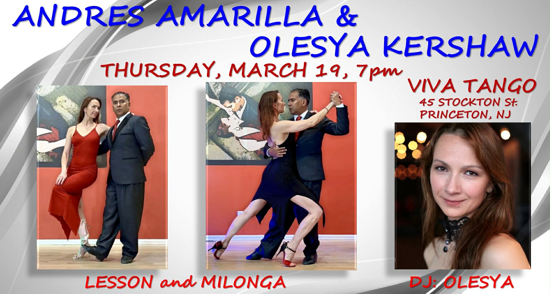 TANGO LESSON and MILONGA with DJ
