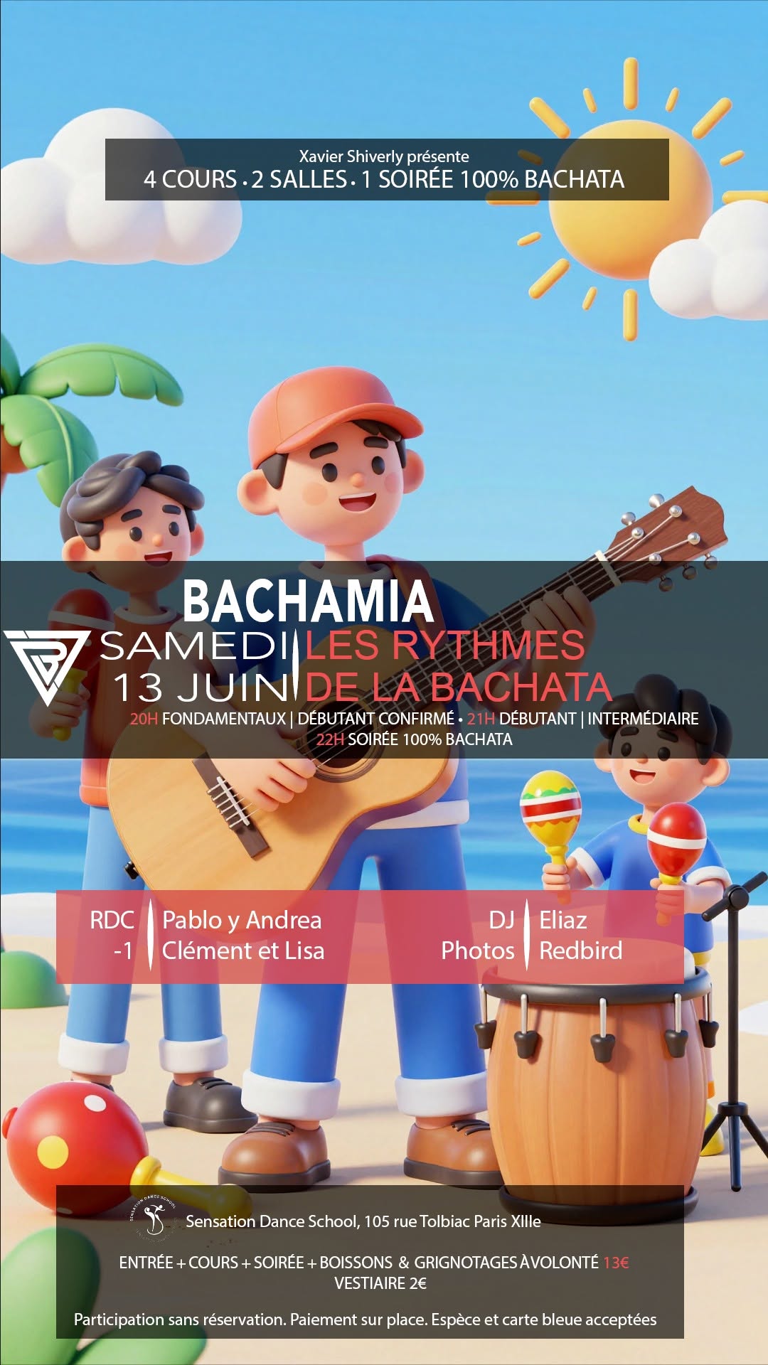 Bachamia les rythmes de la bachata - Pablo y Andrea - Clément et Lisa - Redbird 📸 - DJ Eliaz