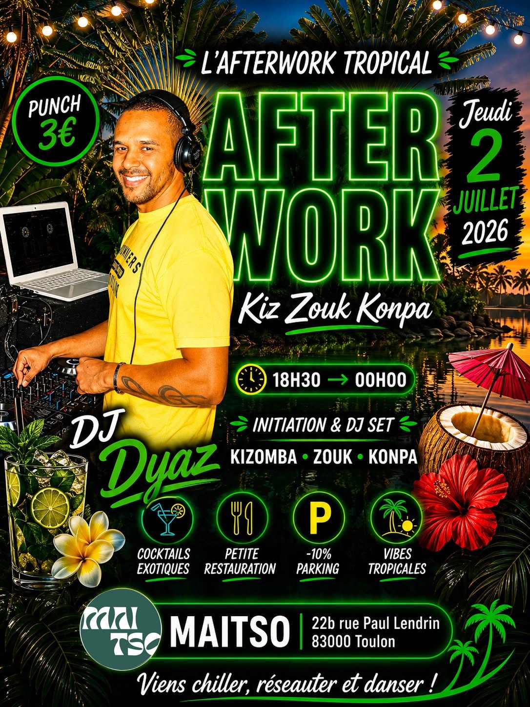 AFTER WORK KZK place du Konpa - Dj Dyaz