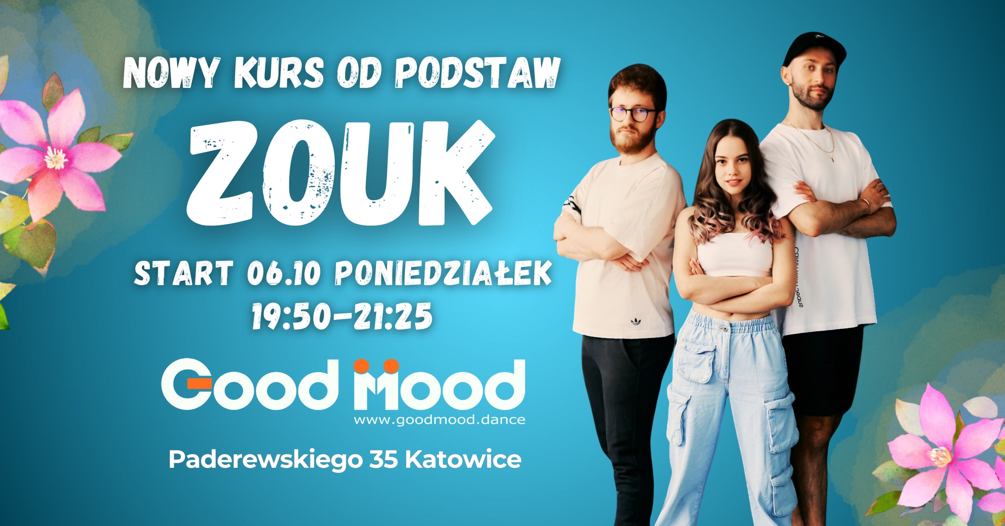 ZOUK od PODSTAW ★ 06.10.2025 ★ NOWY Kurs Tańca Katowice