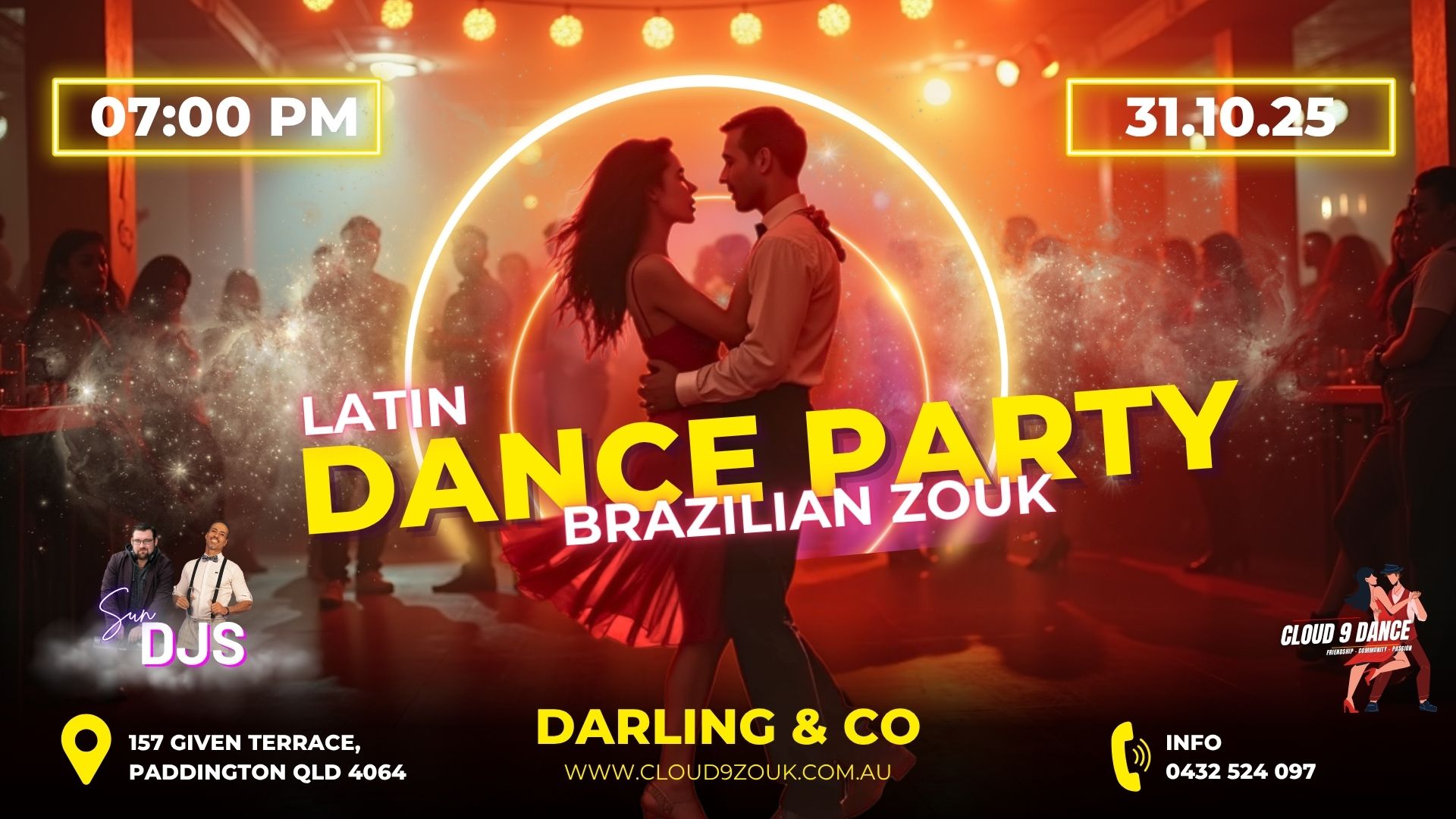 Friday Latin Dance Party at Darling & Co 31st Oct 2025