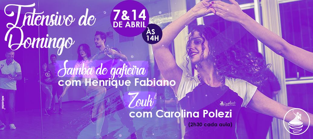 Intensivo de domingo Samba e Zouk - Para iniciantes
