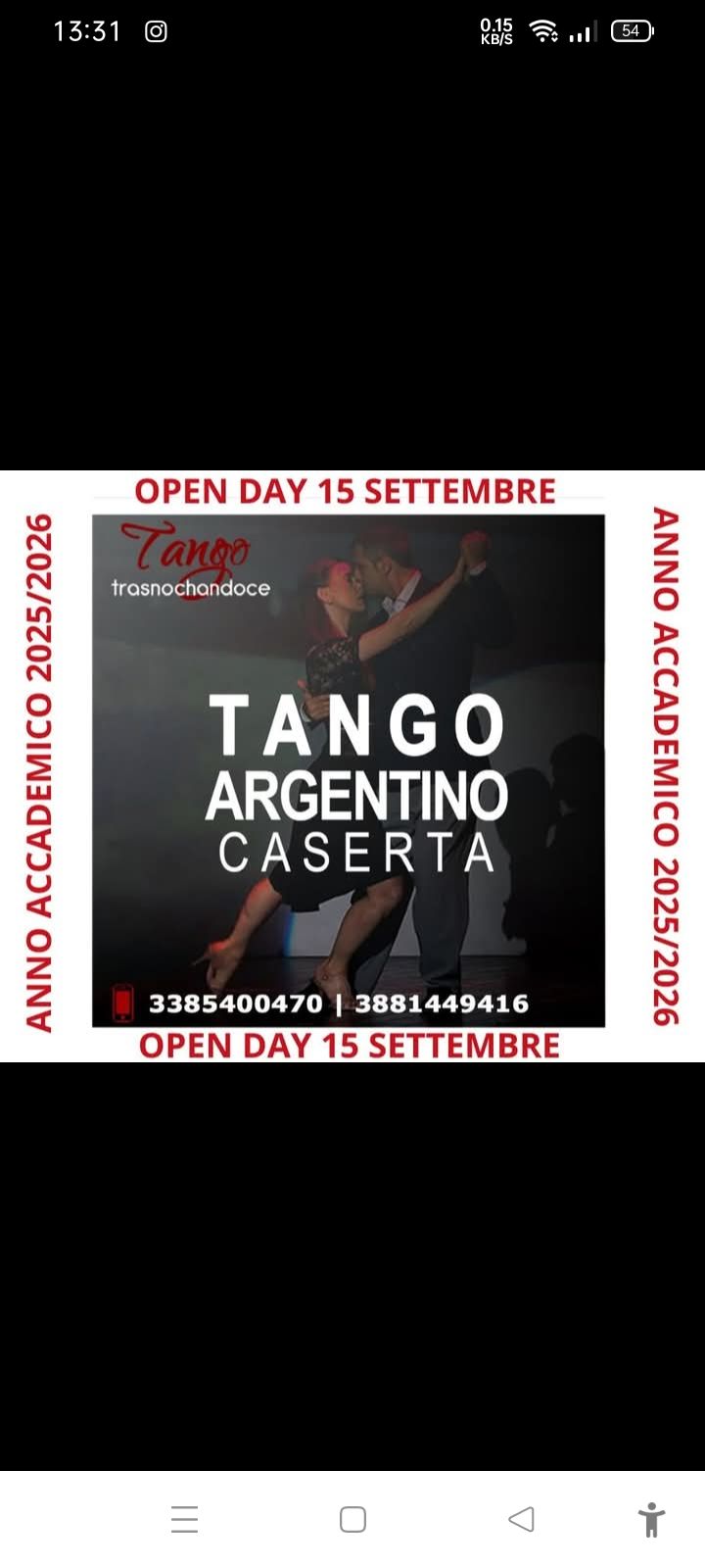 Open tango day