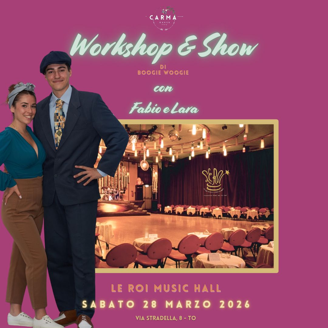 SUGAR PUSH NITE - WORKSHOP & SHOW di Boogie Woogie con Fabio e Lara
