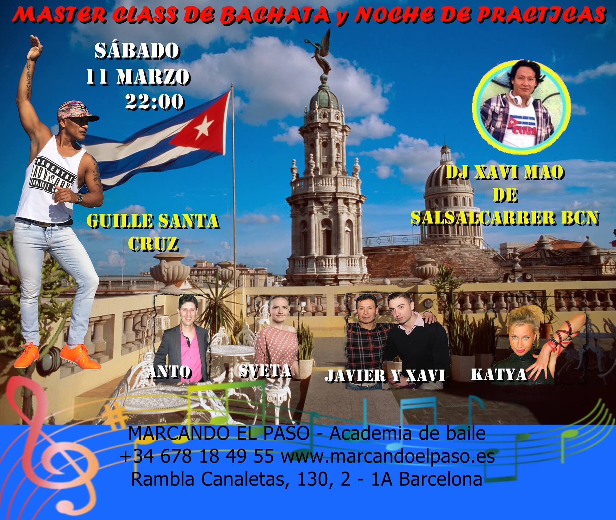 Master class de Bachata Dominicana y Noche de Práctica