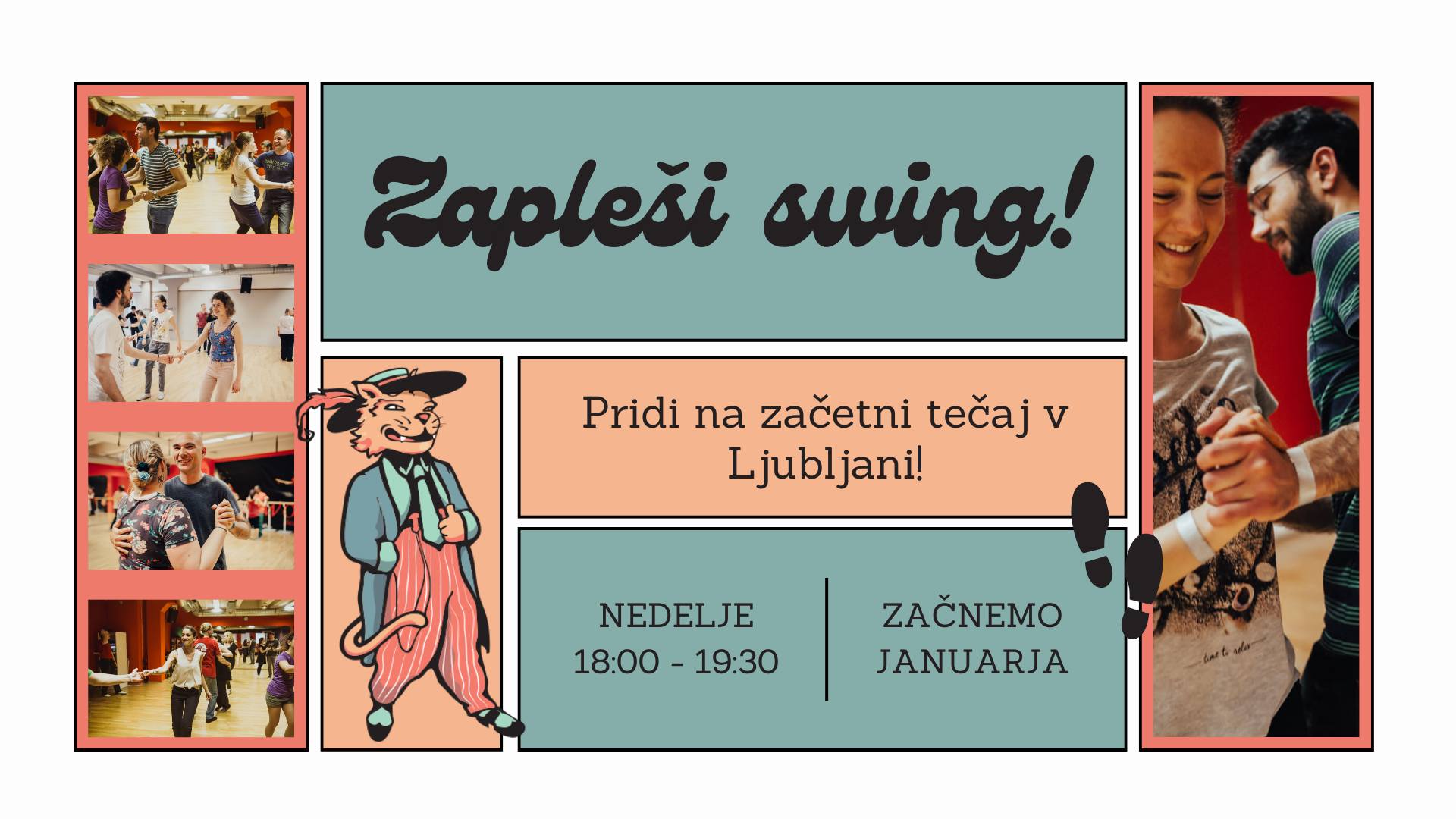 ZAČETNI tečaj swing plesa (lindy hop)