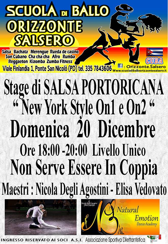 Stage Di Salsa Portoricana