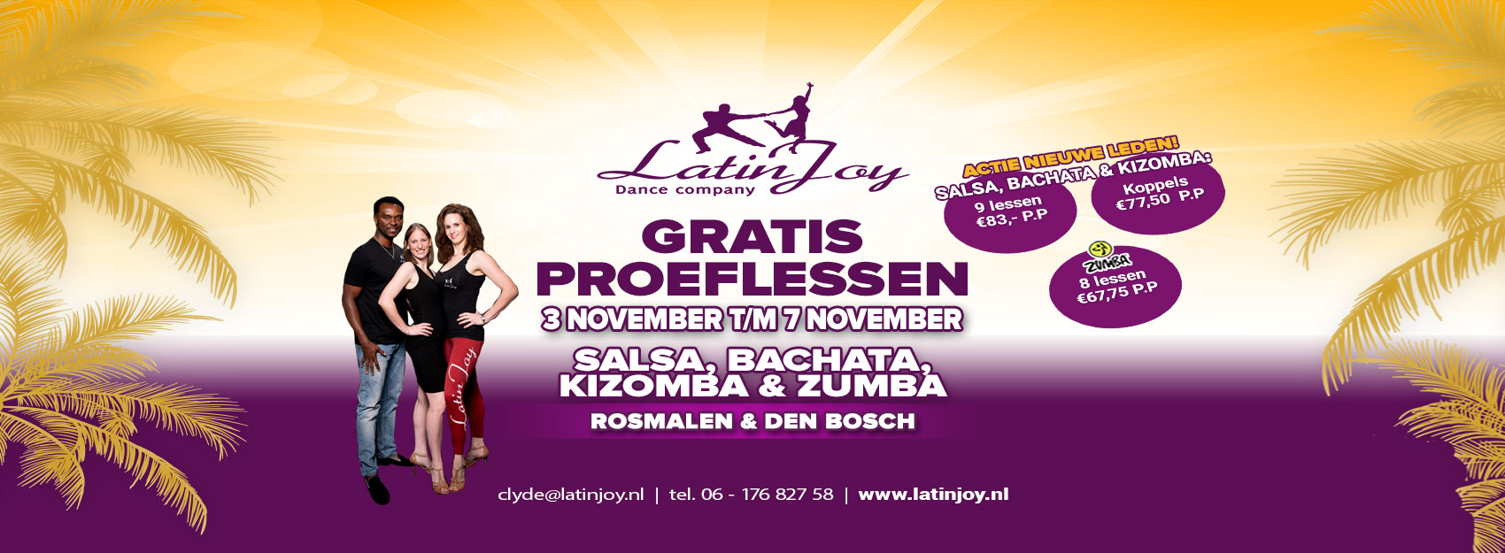 Gratis proeflessn salsa, bachata, kizomba & zumba