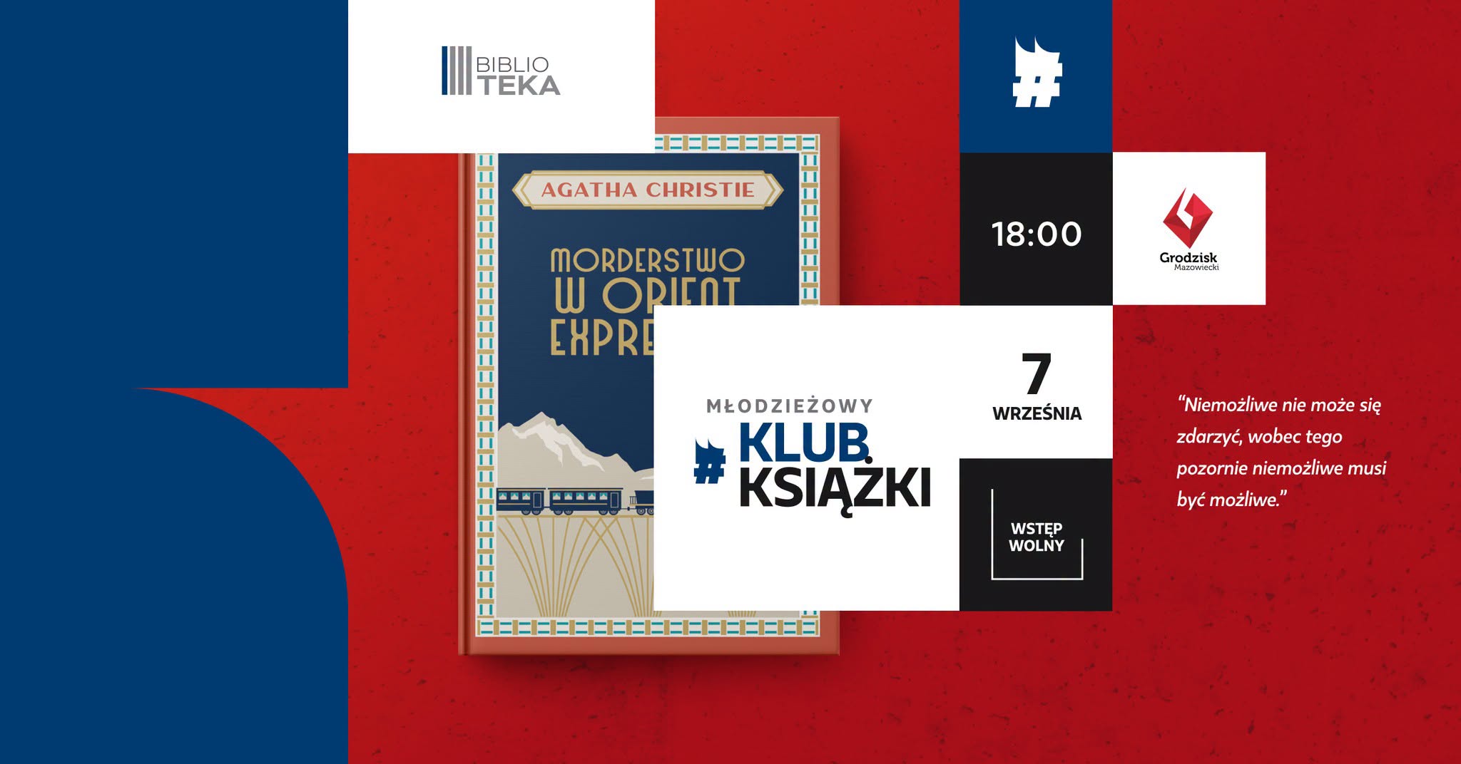 "Morderstwo w Orient Expressie" w Młodzieżowym Klubie Książki