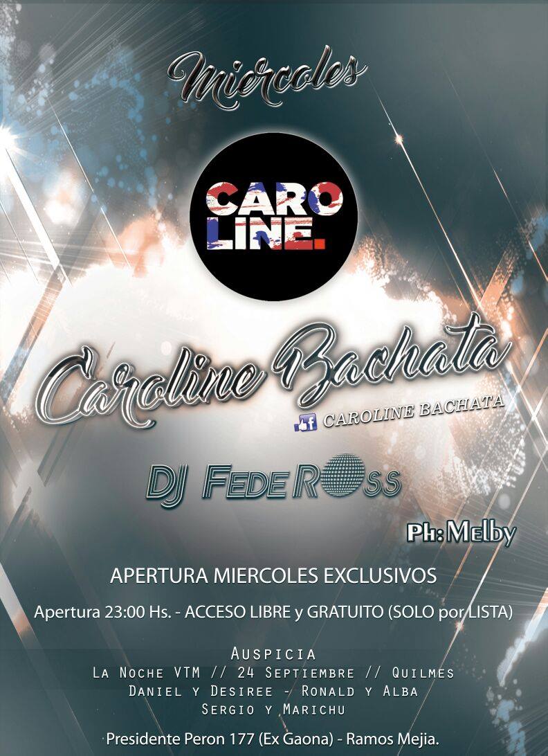 Caroline Bachata Miercoles 17 08