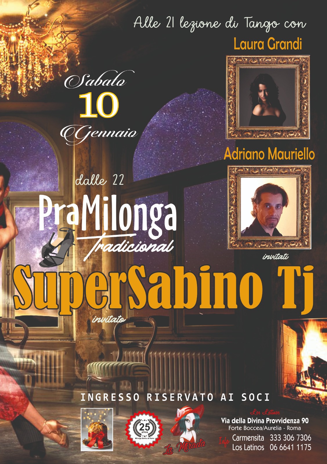La tradicional del sabato con la musica di SuperSabino tdj🎧Lezione con i maestri Laura & Adriano💃