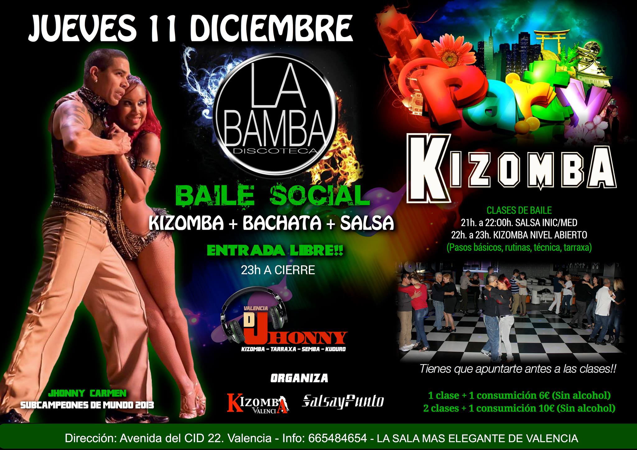 KIZOMBA, SALSA, BACHATA VALENCIA!!