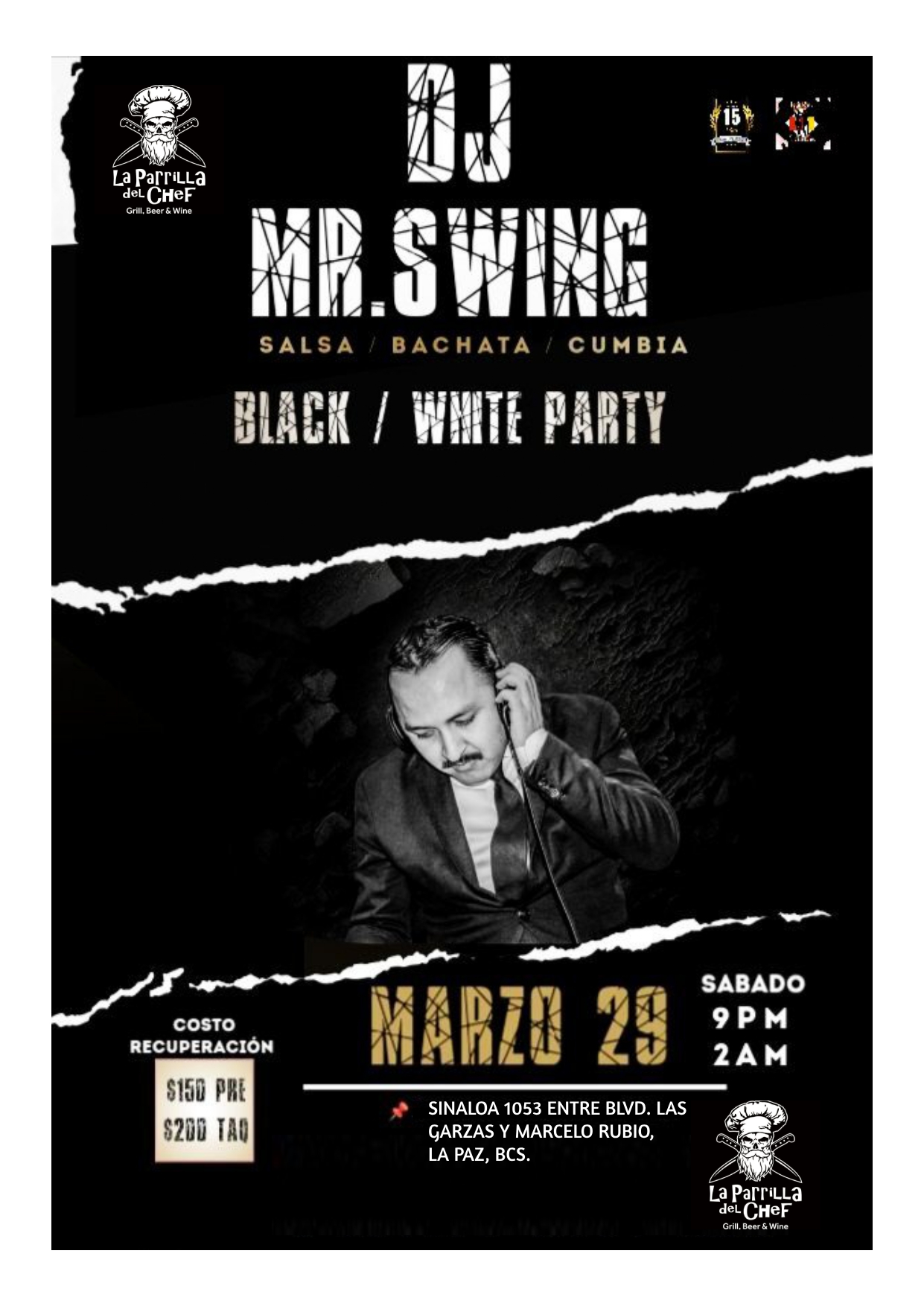 Black & White Party con DJ Mr. Swing