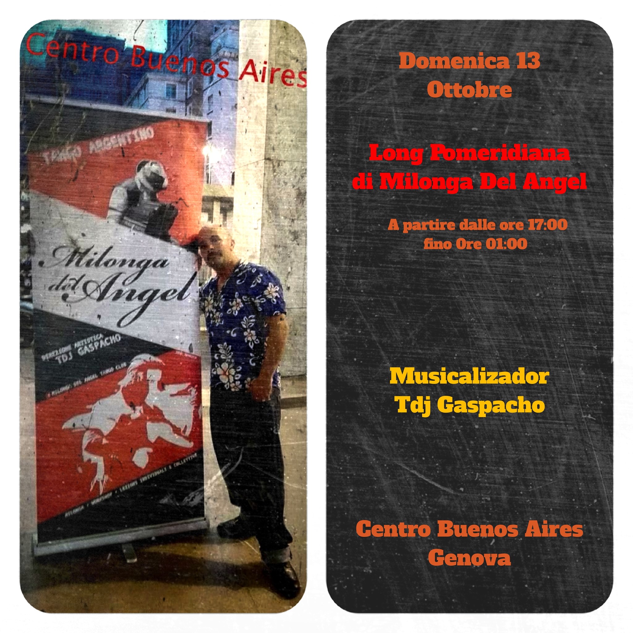 Inaugurazione Milonga Del Angel Pomeridiana al CBA Tdj Gaspacho