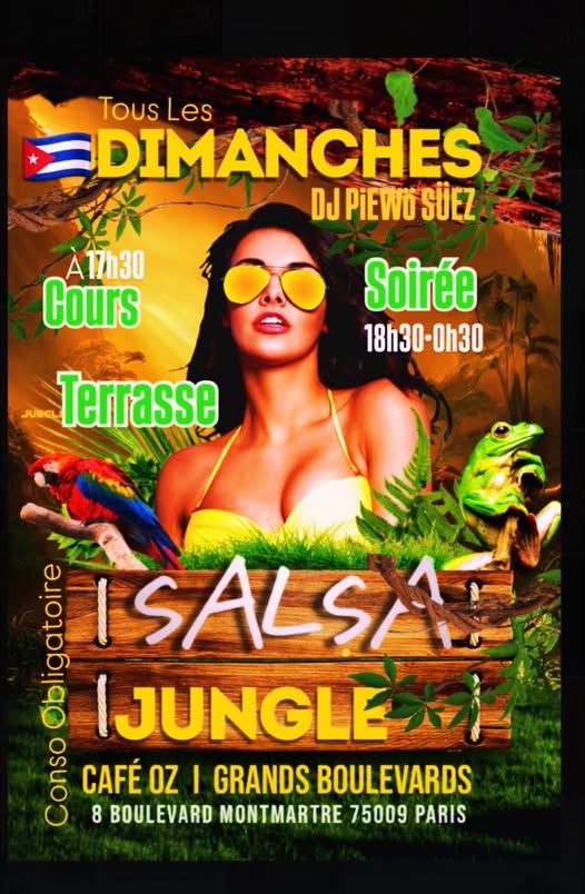 Dimanche Soiree Salsa ce soir au OZ GDS Boulevards