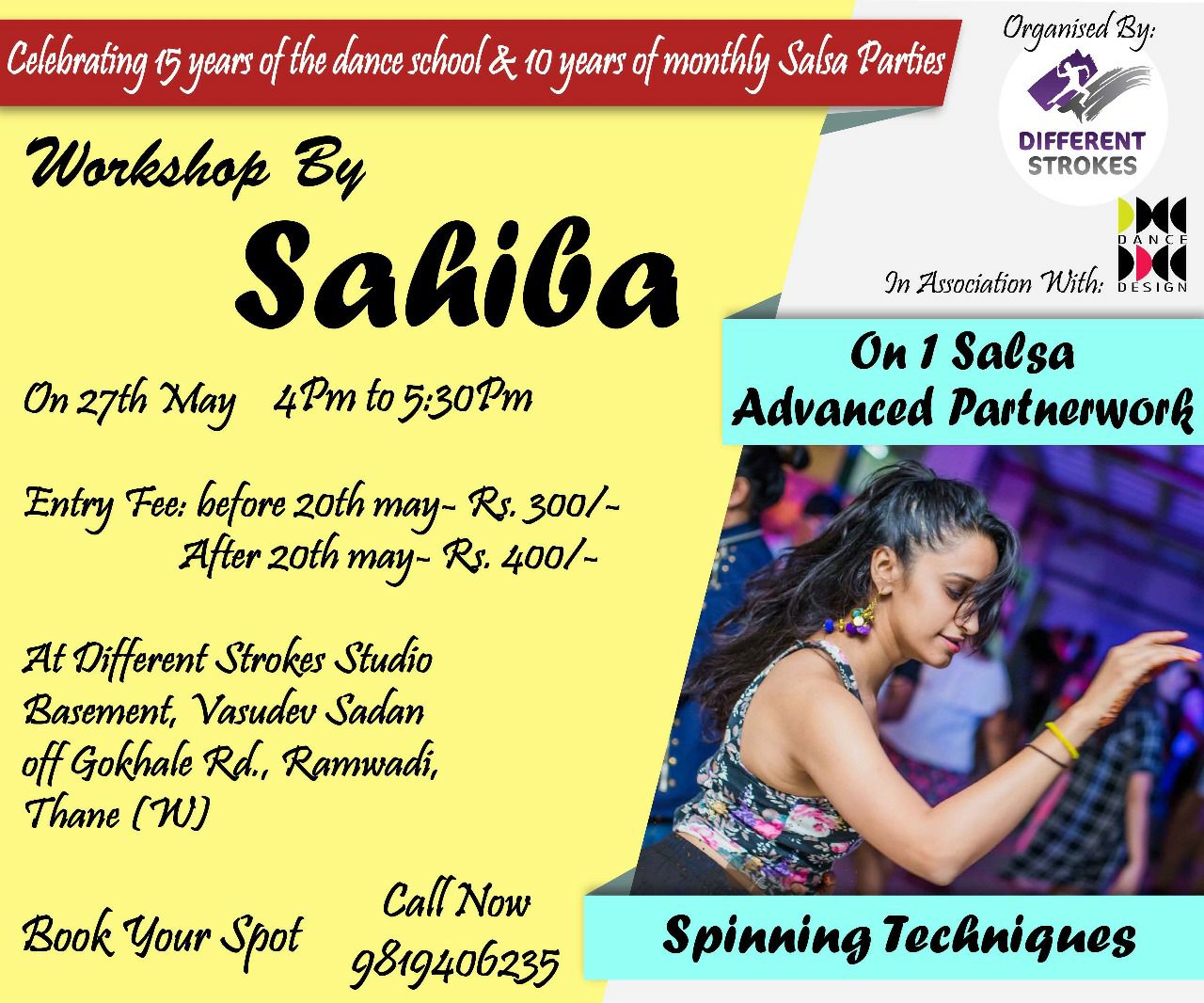 On1 Salsa Advanced Partnerwork & Spinning Techniques @DSS