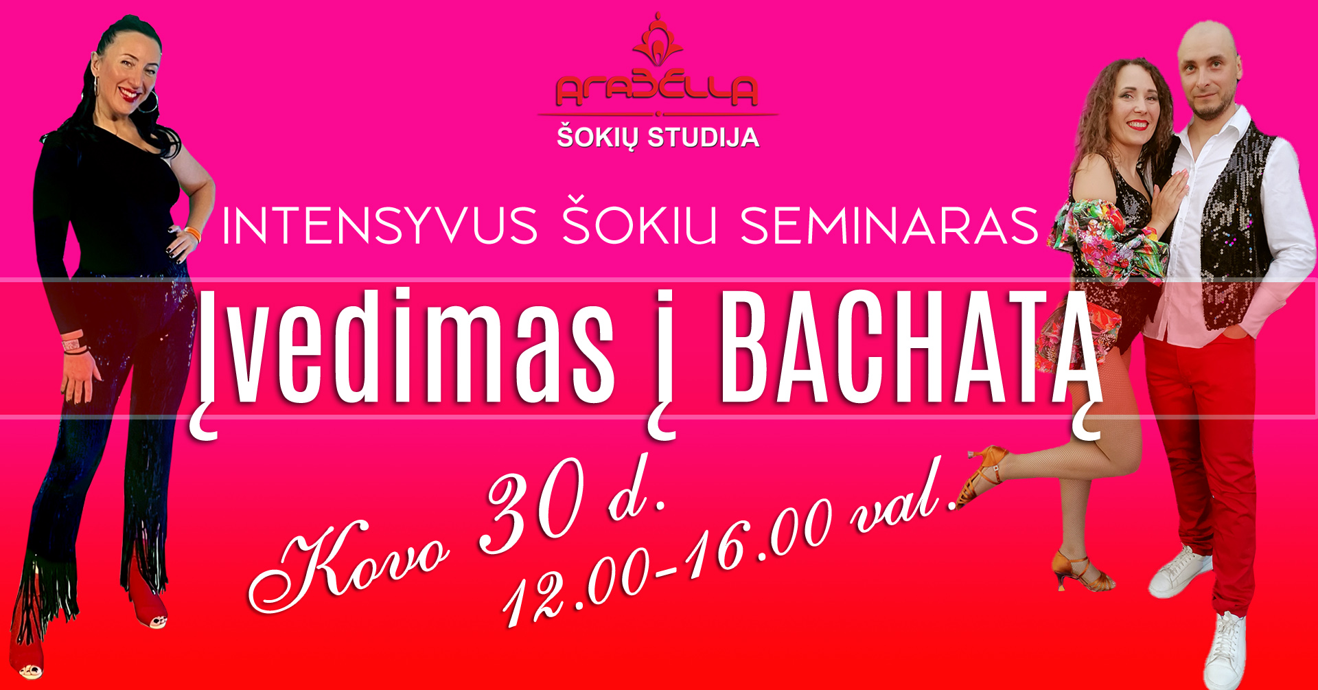 Įvedimas į bachata - Intensyvus šokio pagrindų seminaras