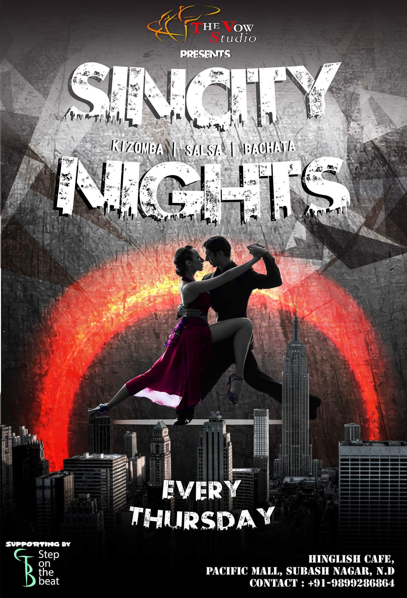 SinCity Nights (Salsa Bachata and Kizomba) at Hinglish cafe