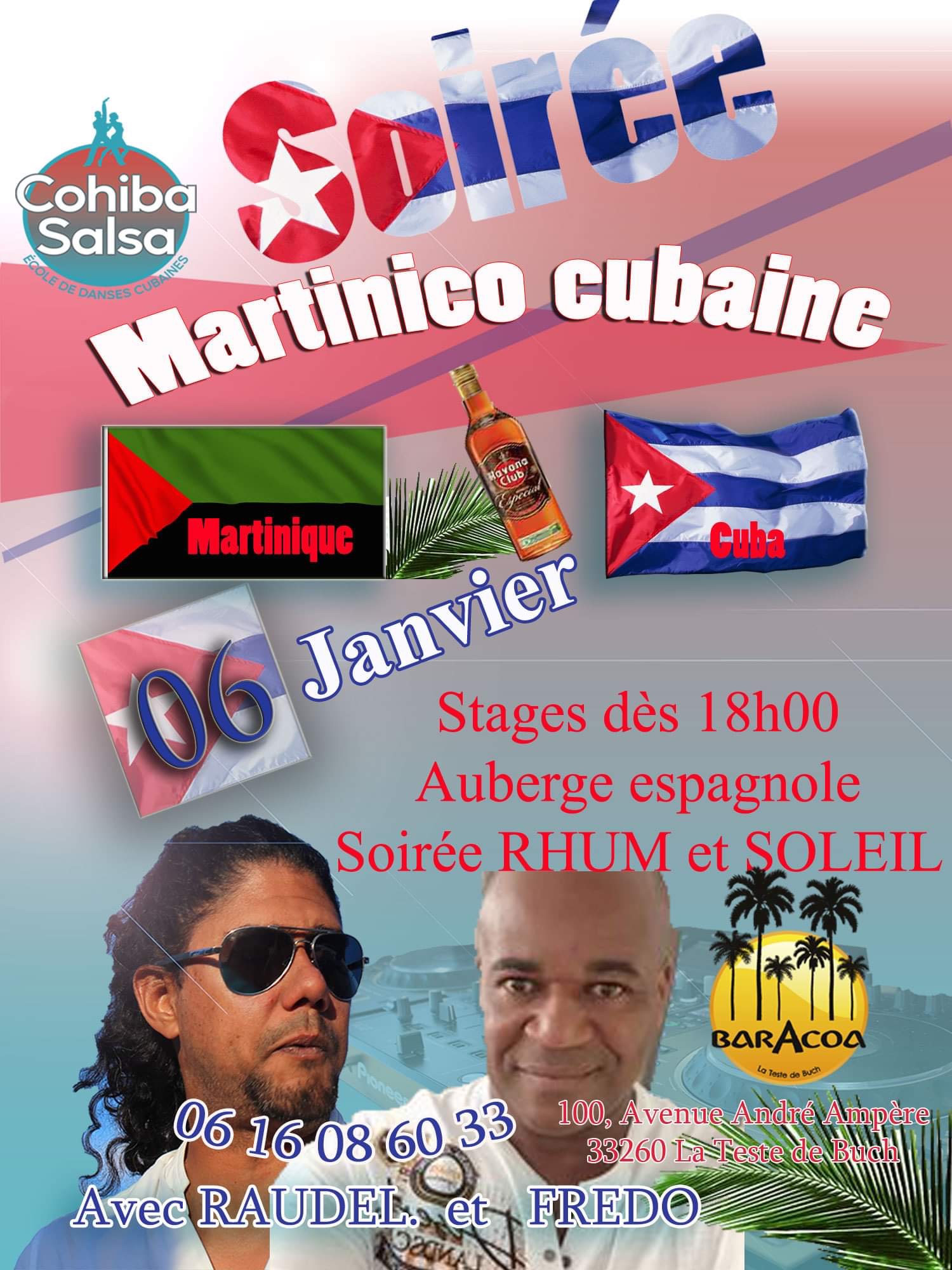 Soirée et Stages Martinique - Cuba