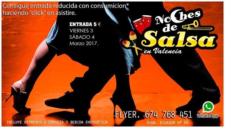 Noches de Salsa, reduced entrance