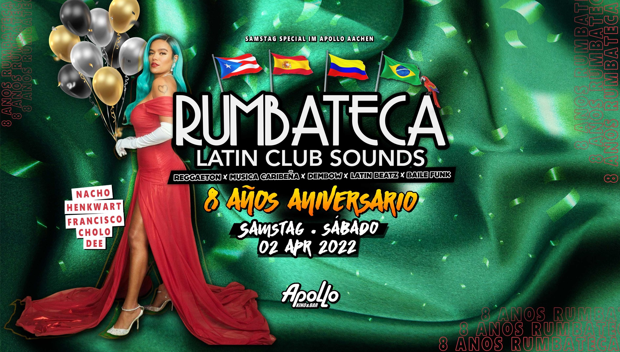 SA 02.04. • RUMBATECA • 8 años aniversario • Apollo Aachen