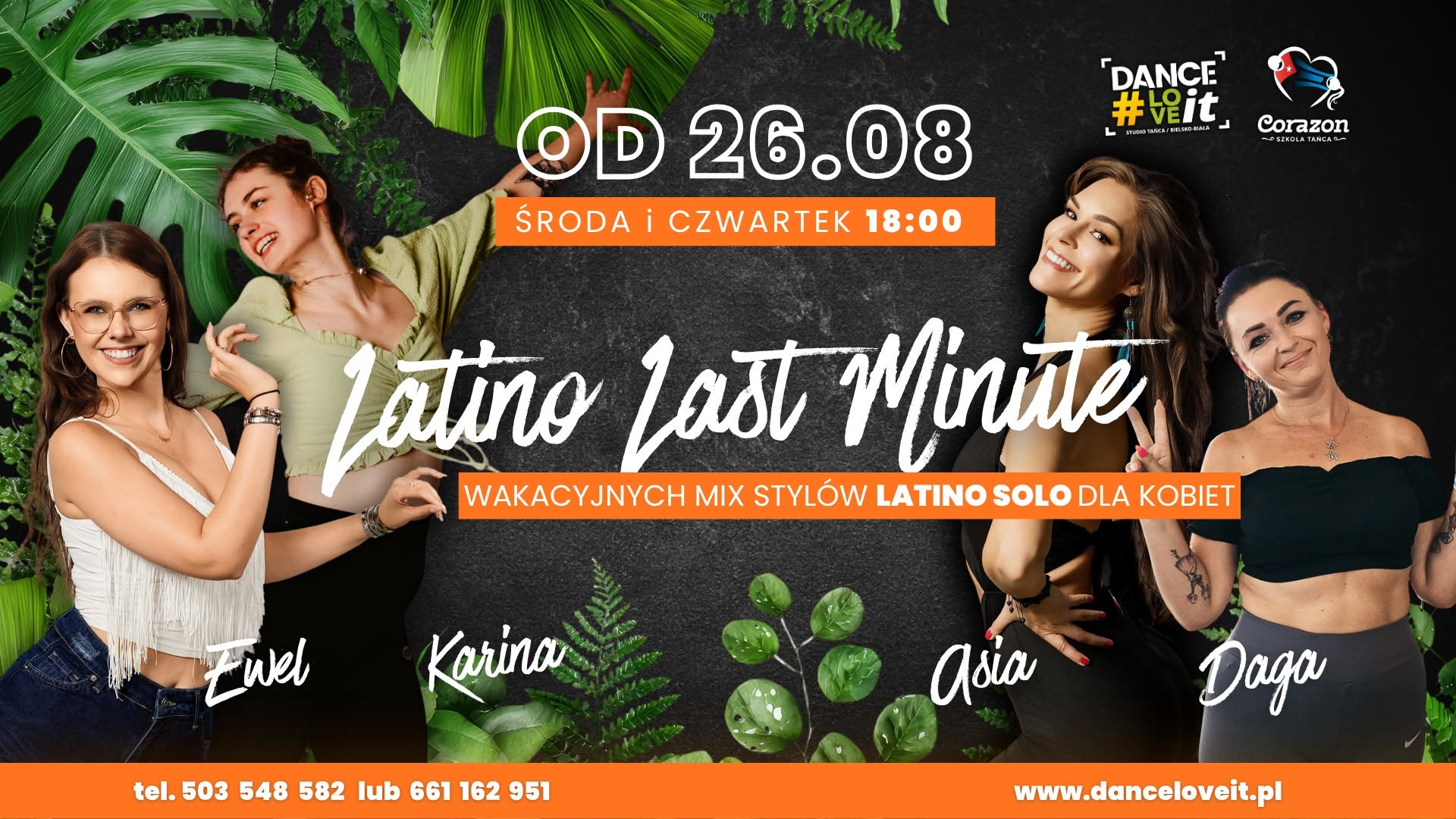 ☀️ Latino Last Minute - Mix stylów Latino Solo dla Kobiet 🌅 WAKACYJNY CRASH KURS
