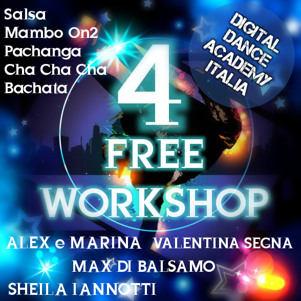 DOMENICA 18 APRILE 4 LIVE WORKSHOP FREE OPEN LEVEL