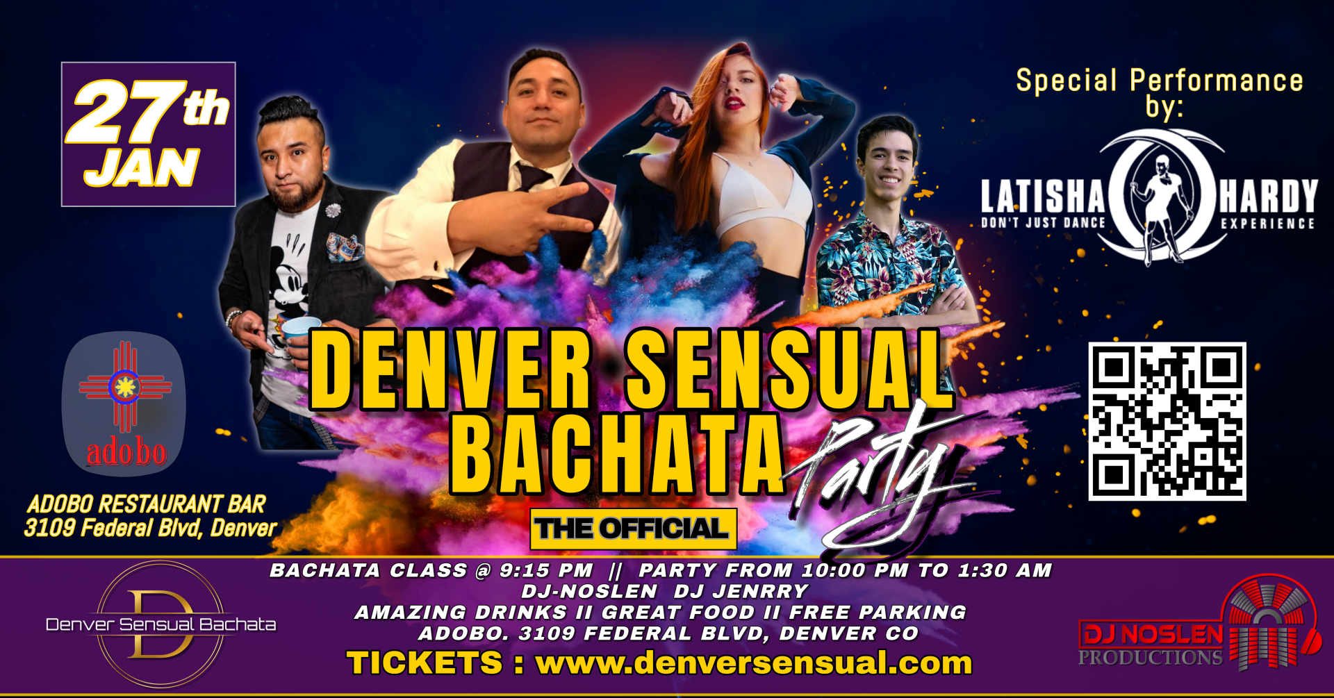 Denver Sensual Bachata Party Jan 27th
