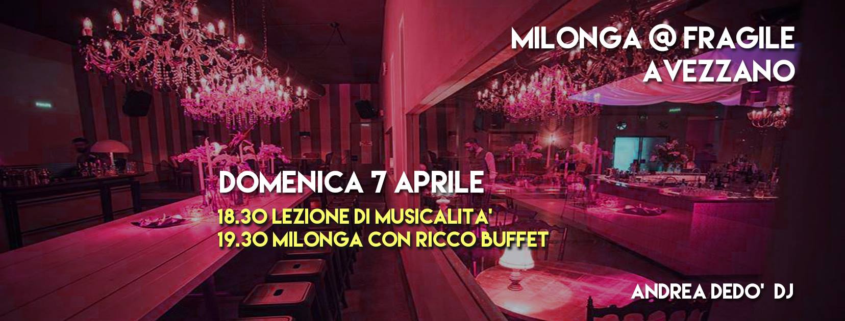 Milonga al Fragile! Lezione + Ricco Buffet! Avezzano