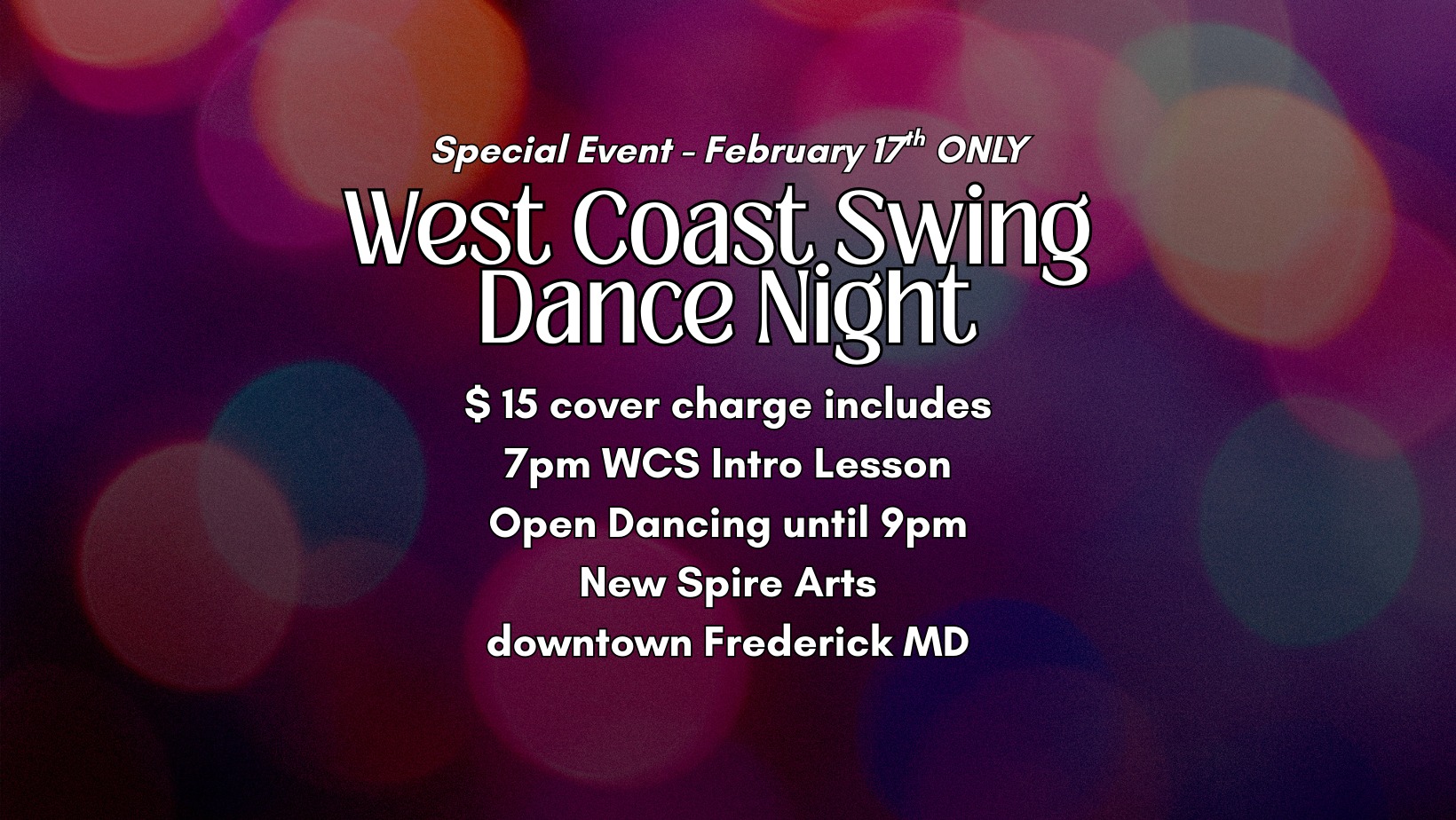 West Coast Swing Dance Night at New Spire Arts