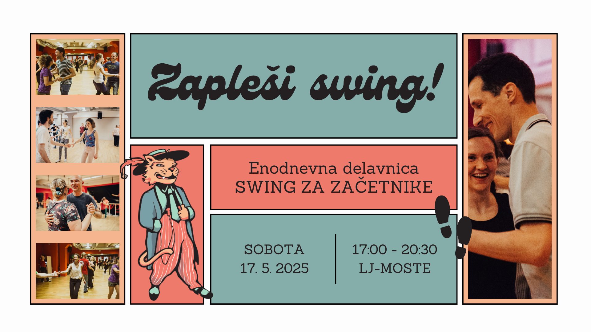 SWING ZA ZAČETNIKE - enodnevna delavnica (lindy hop)