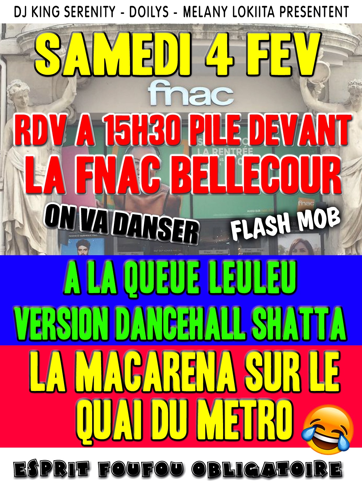 FLASH MOB À LA QUEUE LEULEU VERSION DANCEHALL SHATTA & LA MACARENA SUR LE QUAI DU MÉTRO