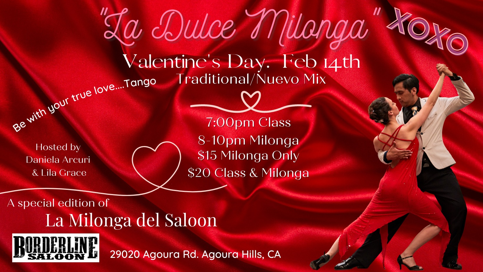 La Dulce Milonga - LA MILONGA DEL SALOON - Special Valentine's Night!