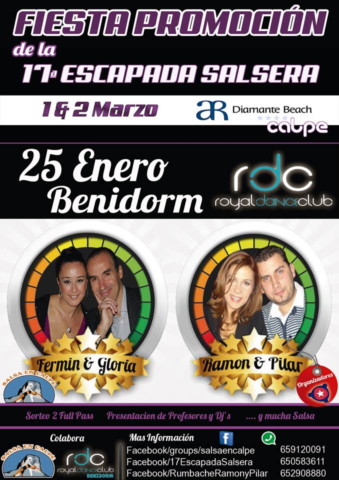 FIESTA PROMOCIÓN 17ª ESCAPADA SALSERA A CALPE
