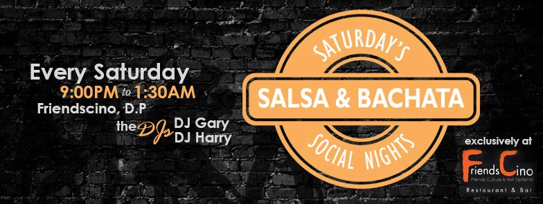 Saturday Salsa & Bachata Social @ Friendscino